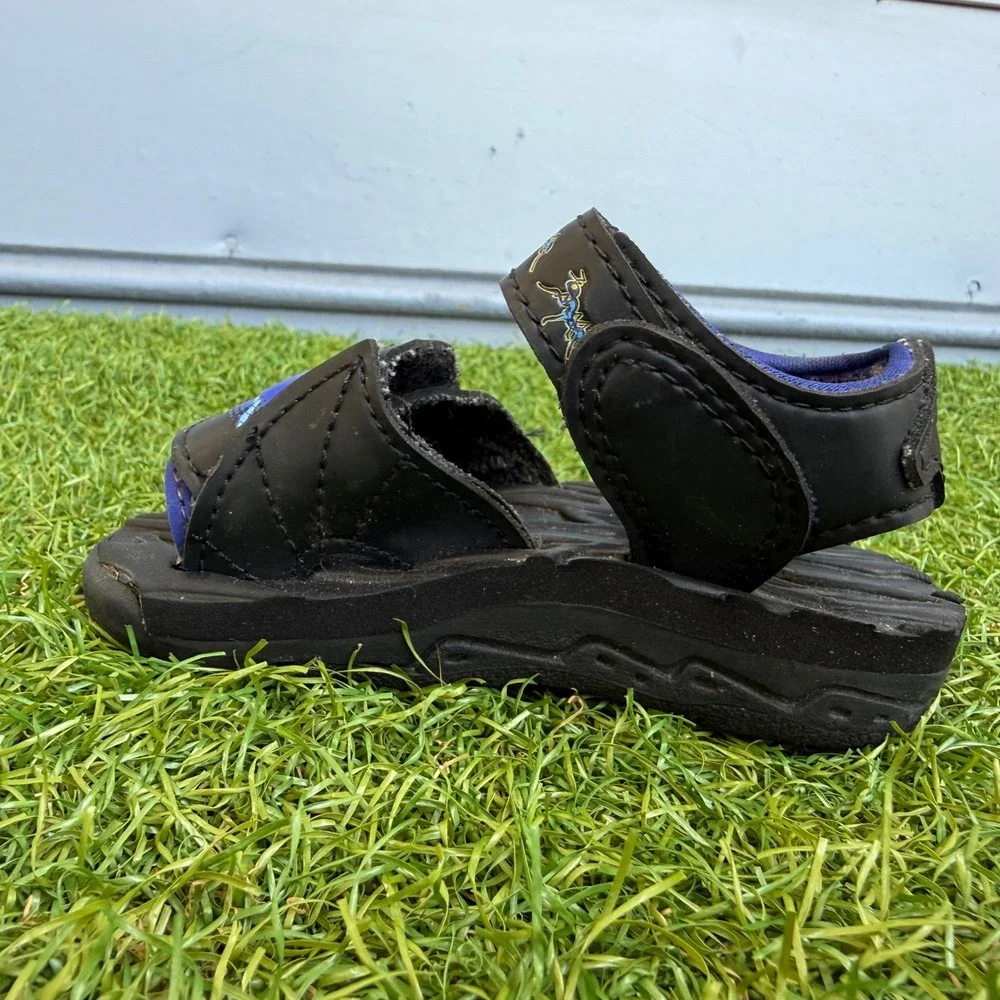 Vintage 90s Disney Pixar A Bugs Life Flik Sandals Kids Size 5 Black Blue Kidcore
